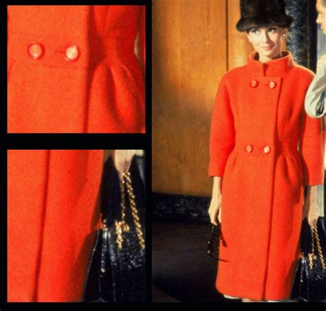 audrey hepburn orange coat